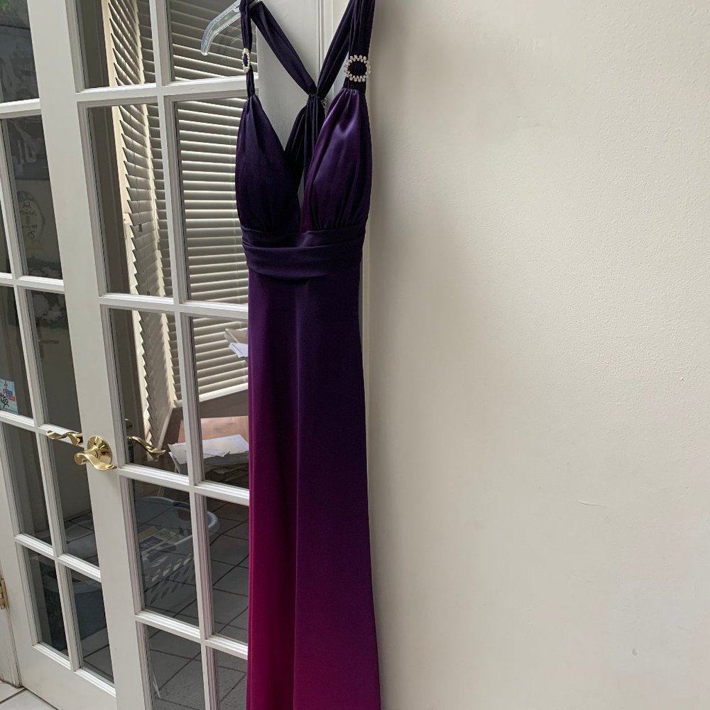 Ombre Purple Formal Dress
